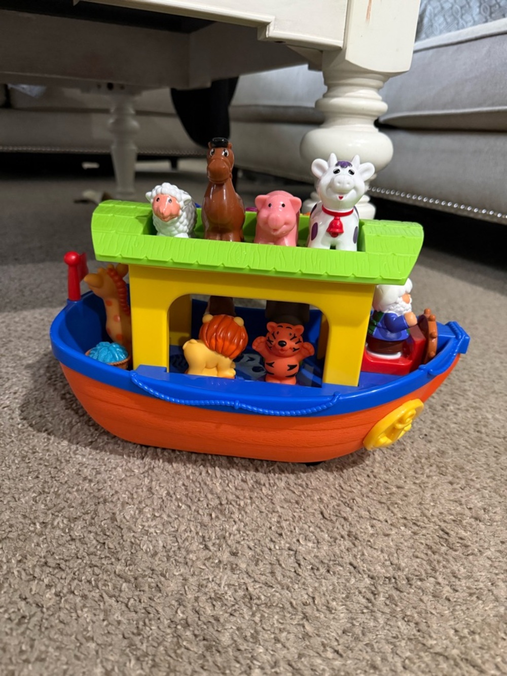 Noah’s Ark Toy Boat with Animal Figures Playset